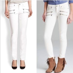 Paige Edgemont Moto Zipper Jeans - Size 26